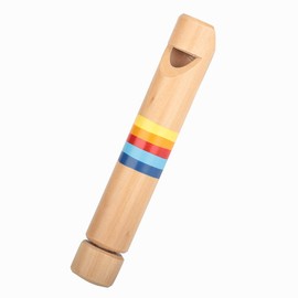 RiToEasysports Kids Wooden Fipple Flute, Wooden Fipple Piccolo Flute Educational Wood Flute Instrument Kids Toy Gift