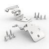 Chibery 10 Pack 3/8 inch Inset Satin Nickel Cabinet Hinges,