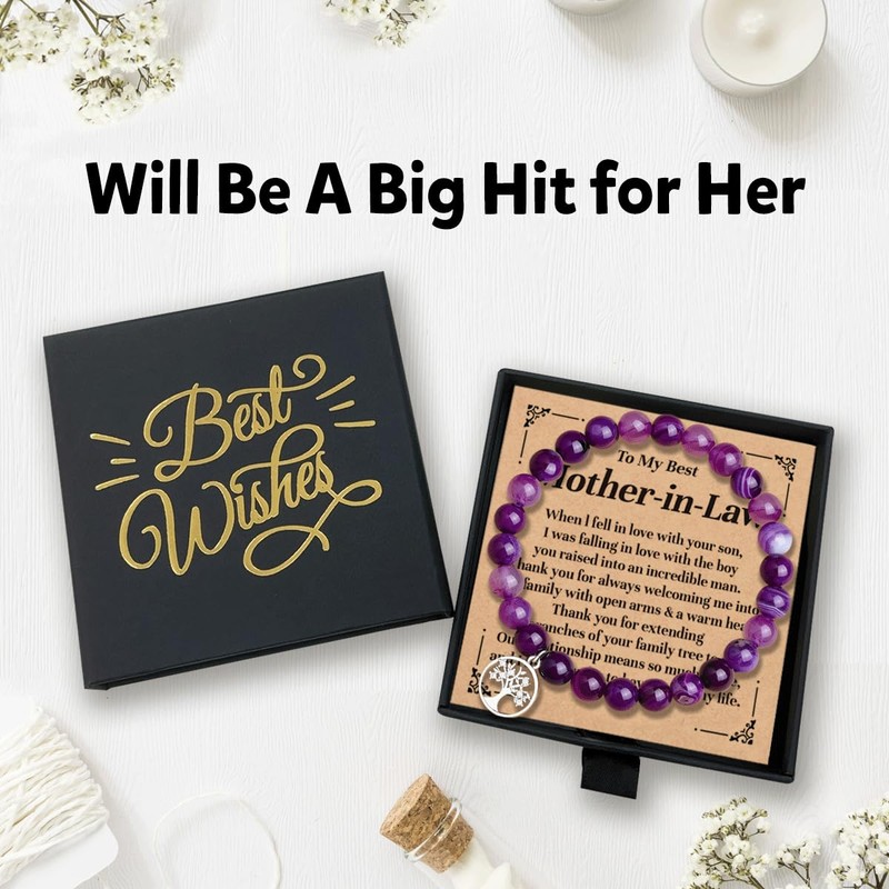 Gejoyse Tree of Life Bracelet for Women Mother in Law