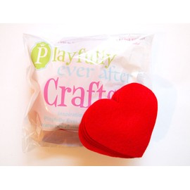 Playfully Ever After 3 Inch 28pc Felt Hearts (Red)