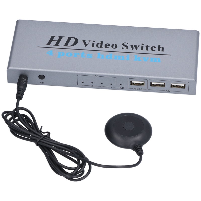 KVM Switch 4 Input 1 Output 4 Port HighDefinition Multimedia