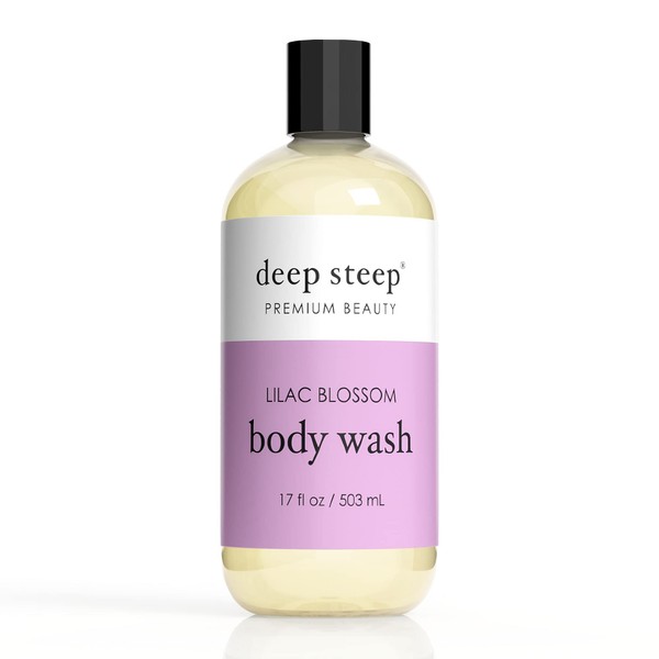 Deep Steep Argan Oil Body Wash, Lilac Blossom, 17 Ounce