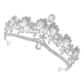 BESPORTBLE Rhinestone Bridal Crown for Women Elegant Wedding Headband Hair Jewelry Comfortable Fit for Special Occasions for Brides Proms and Parties Shimmering Design for Stunning Photos
