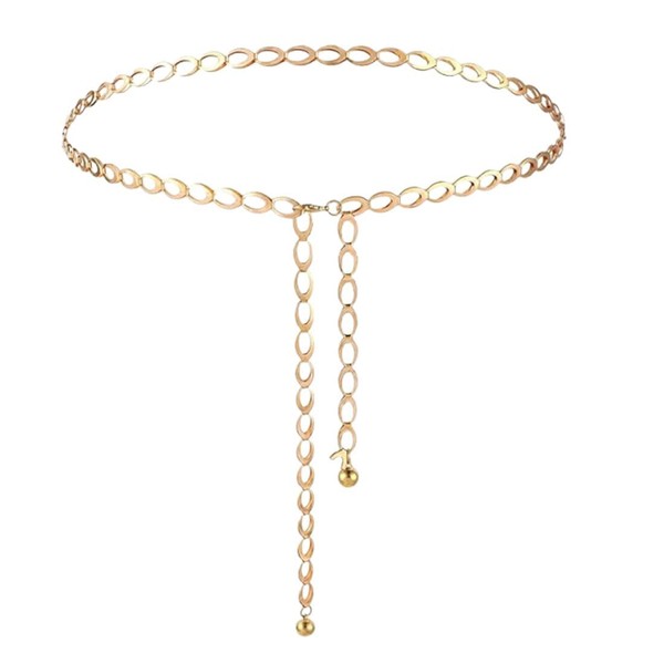 UEIOAVL Women's Belt, 1 Piece Multilayer Waist Chain Belt Fashionable