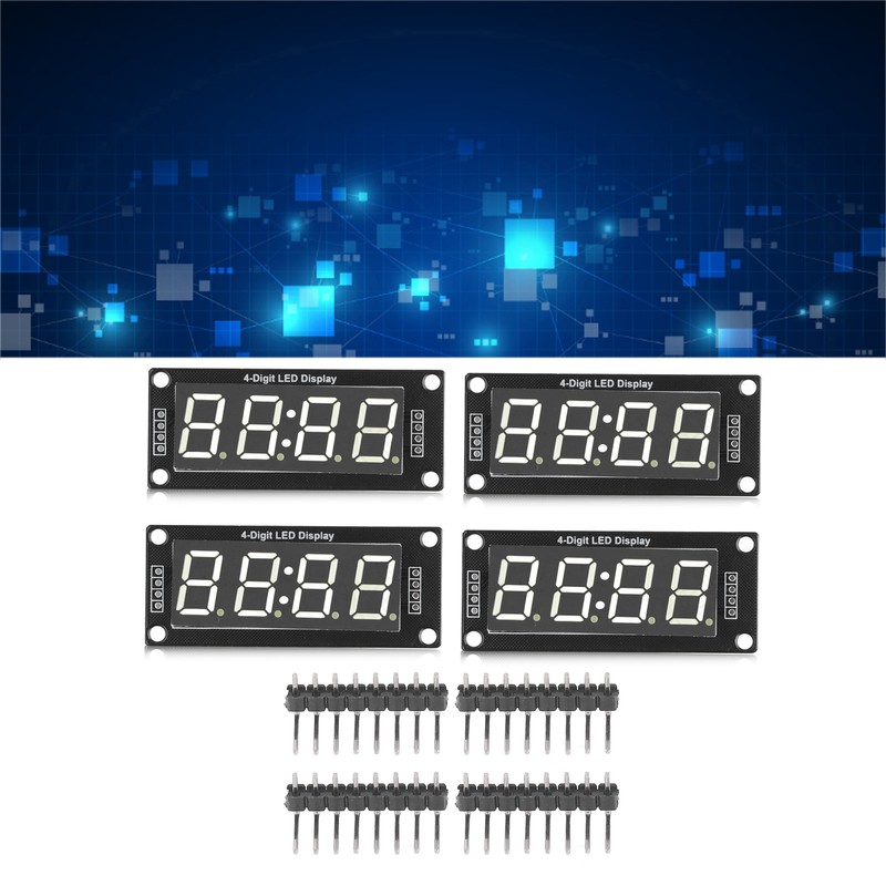 4 Set 4 Digit Digital Tube LED Display Board 7