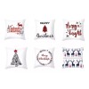 Tuybb Juego 6 Fundas Cojín Cojines Navideños Adorno Navidad Regalo