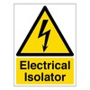 V Safety Electrical Isolator - Portrait 150 x 200mm -