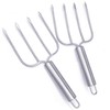 Stainless Steel Poultry Lifters Set of 2.Meat Fork, Roaster Poultry