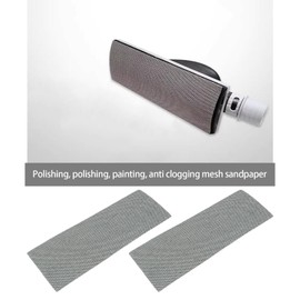 ECSiNG 10PCS Mesh Sanding Sheets 70 x 198mm Hook and Loop Sander Pads 80/120 Grit Dust-Free Grinding Polishing Sandpaper for Orbital Sander Hand Sanding Block