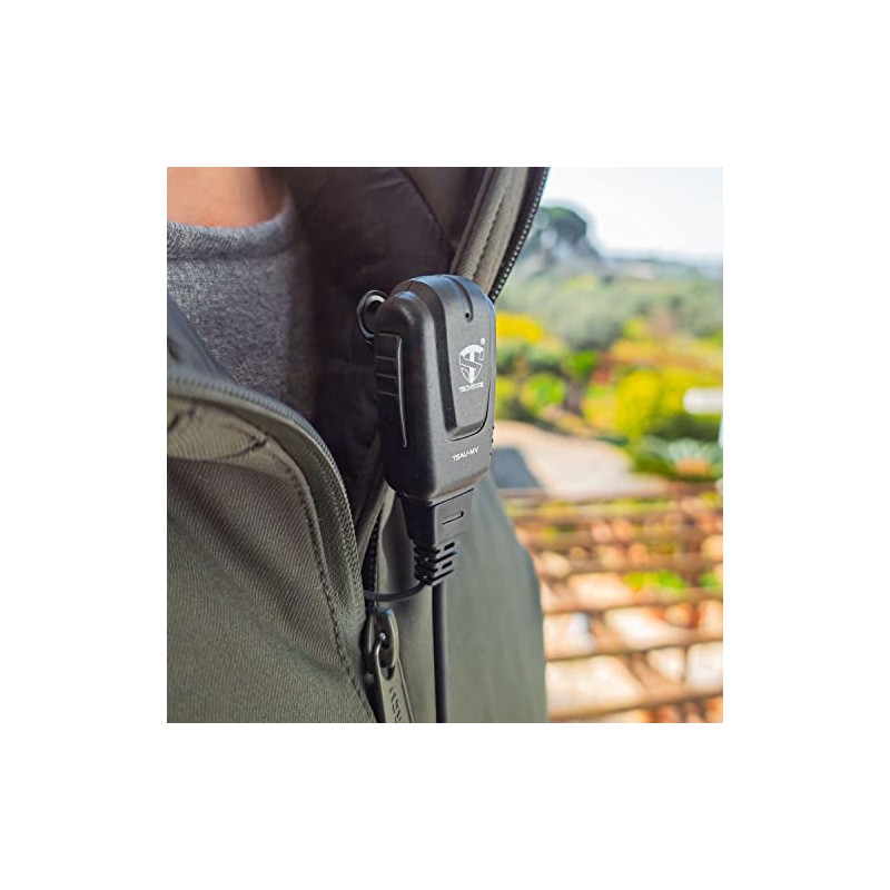 TechSide TSAU-MV Midland 2 Pin Wraparound Headset Microphone with VOX