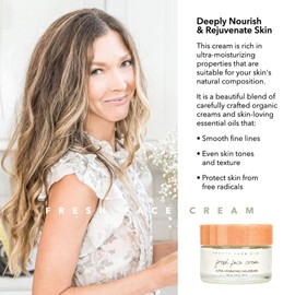 Pretty farm girl Fresh Face Tallow Cream - Ultra-Hydrating & Nourishing - Floral & Refreshing Scent - Handmade - All Skin Types - For Around the Eyes, Neck, and Lips