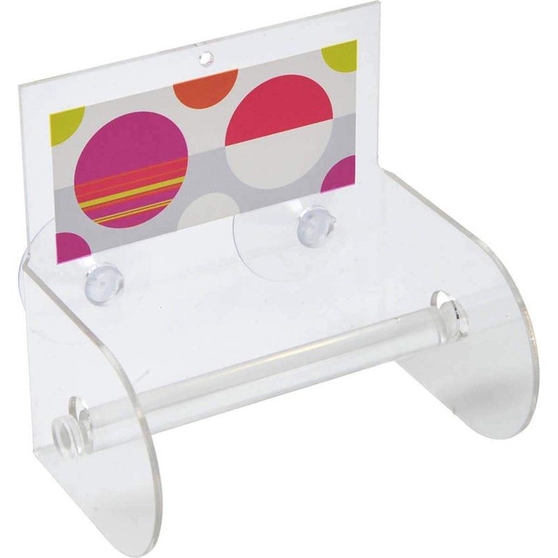 Eclats Toilet Paper Holder One Roll Tissue Dispenser Suction Mounted