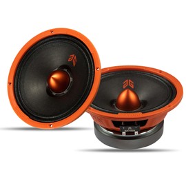 Guooreat MX65E2 Loudspeaker 6.5 Inch Midrange 480 Watts 4 Ohms Orange Bullet, Premium Quality Audio Door Speakers for Car or Truck Stereo Sound System, Orange (2 Speakers)