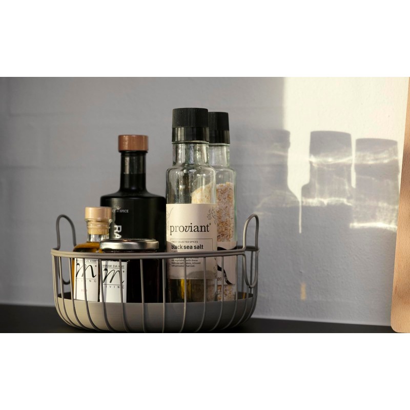 Zone Denmark Inu Small Metal Storage Basket for Kitchen, Bathroom,