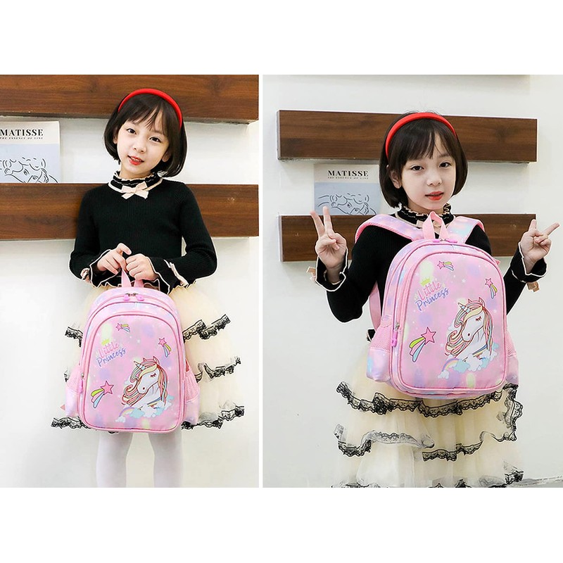 A-QMZL Kids Backpack Unicorn Children Rucksack Toddler Kindergarten School Bags
