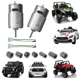 Pair of 12Volt RS550 40000RPM High Speed Electric Drive Motor for Power Wheels Motor Upgrade Kit,Fast DC Hot Horse Motors for Kids Ride on Toy Car Replacement Parts Accessory
