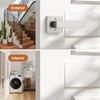 4 Pack Probrico Satin Nickel Door Handle,Half Dummy Lever, Non-Turning