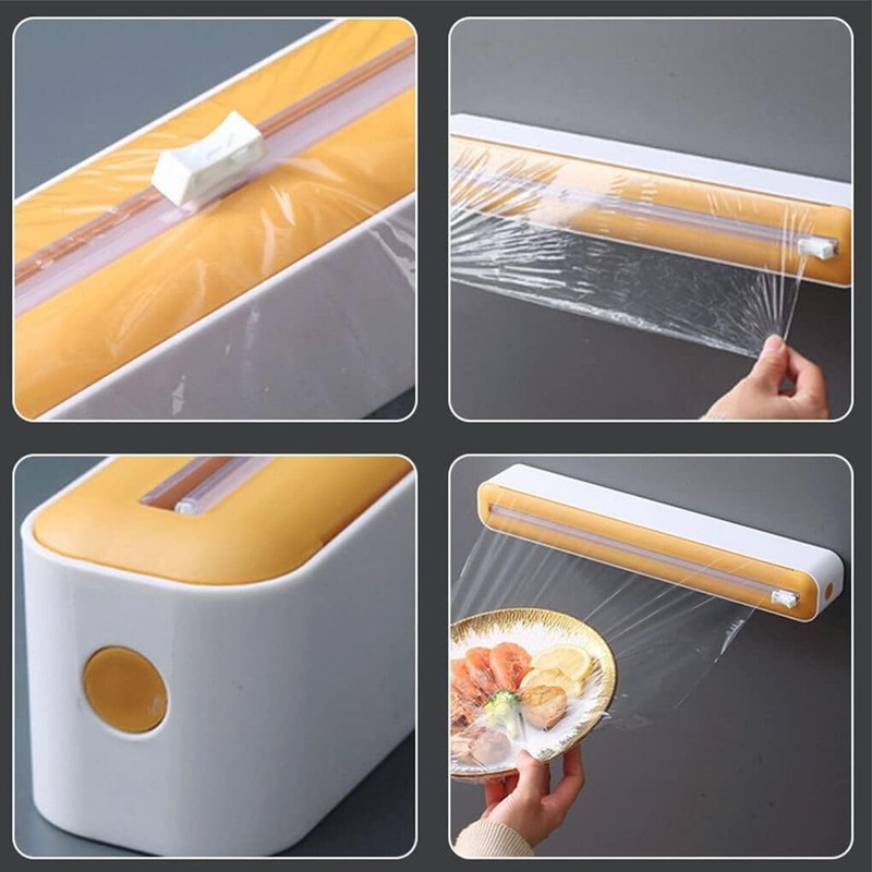 König Design Film Cutter Perfect Cutter, Practical Dispenser for Cling