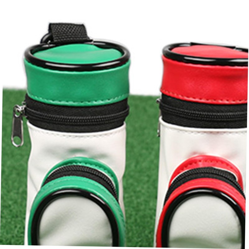 WOONEKY Stylish Golf Ball Holder Lightweight PU Carrying Pouch for
