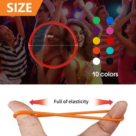 30 Pieces Pink Silicone Jelly Bracelets Nonluminous Stretchy 80s Mixed Gummy Silicone Wristbands Hair Ties for Women Adults Girls Party Accessories(Pink)