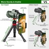 40x60 High-Power Monocular Telescope for Adults with Tripod - Compact,