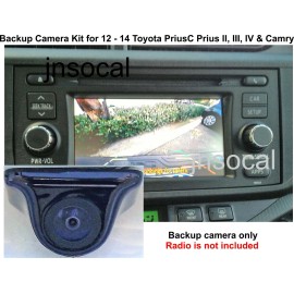 AAT Backup Rear View Camera Kit For (2012, 2013, 2014) Toyota Prius, Prius C, Camry