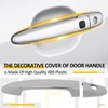 OCPTY 4PCS Door Handle Covers for 2010-2012 for Hyundai Santa