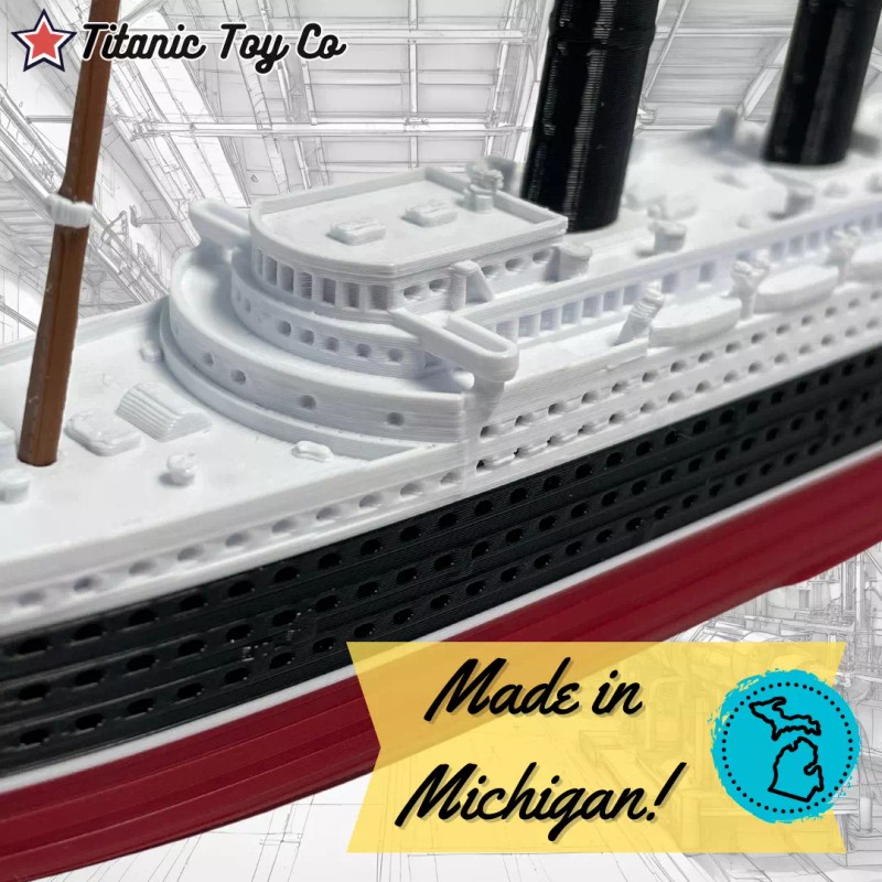 RMS Lusitania Model Ship 1 Ft Long By TitanicToyCo -