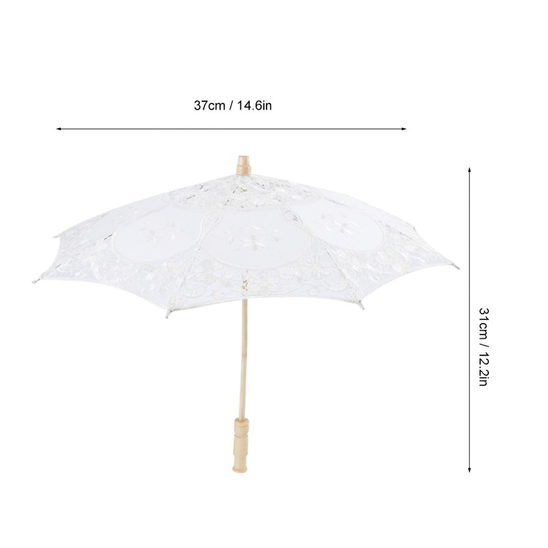 Mini Lace Umbrella Wedding Bridal Parasol Umbrella for Girl Party