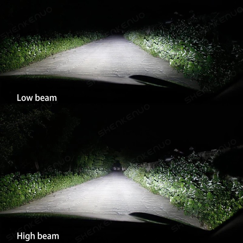 SHENKENUO 9005 + H11 LED Headlight Combo High Low Beam