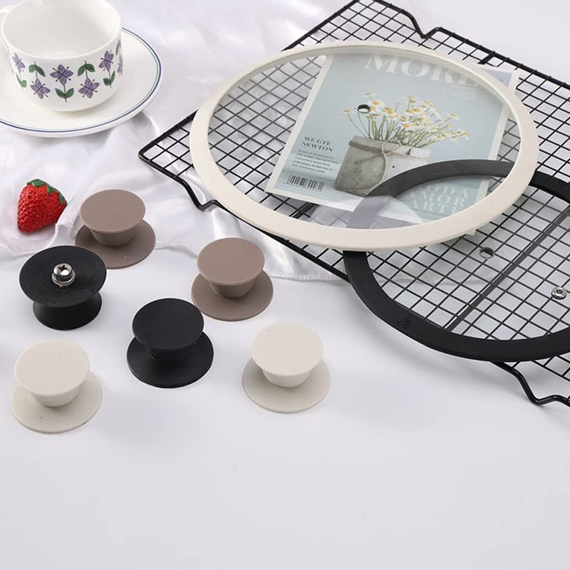 JoyTube Universal Pot Pan Lids Replacement Knob, Silicone Heat Resistant