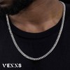 VEXXS Men's Gold Chain Diamond-Cut,18K Real Gold Plated Cuban Link