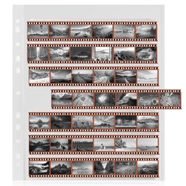 MUQING 100 Sheets 135 35mm Negative Page Preservers, 35mm Film Holder, Photo and Archival Storage Sleeves
