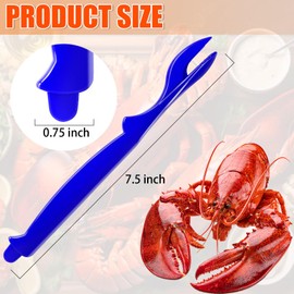 6Pcs Crab Legs Crackers, Crackers and Tools Cracker Picks Tools Crabfor Lobster Crab Crayfish, Easy Opener Shellfish Picks Knife, Seafood Tool