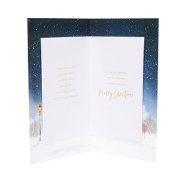 UK Greetings Christmas Card for Husband - Lovely Snow Scene Design