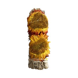 VIE Wholesale Sunflower and White Sage Smudge Sticks, 4", 10 Pieces