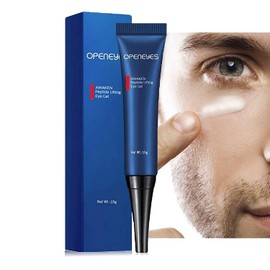 Bluemega ojo Awaken Peptide Depuffing Eye Gel, levanta el tensor de ojos reafirmante, crema hidratante para hombres Gel hidratante para ojos suaviza debajo de los ojos para círculos oscuros, hinchazón, líneas finas y bolsas