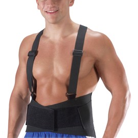 Bilt-Rite Mastex Health 9 Inch Ventilated Industrial Support, Black, X-Large