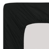 Soroor Bedding & Linen, Microfiber Single Fitted Sheet, Black Deep