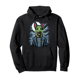 Creepy German Shepherd Dog Frankenstein Monster Costume Pullover Hoodie