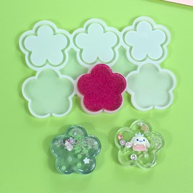 mostsom Silicone Lollipop Molds Leaf Flower Chocolate Hard Candy Silicone Lollipop Molds Lollypop Sucker Ice Molds, Great for Lollipop, Sucker, Hard Candy, No Sticks 2PCS (S_ Flower)