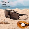 FEISEDY Unisex Youth Sunglasses, Teens Baseball Tennis Sunglasses, UV400 Sports
