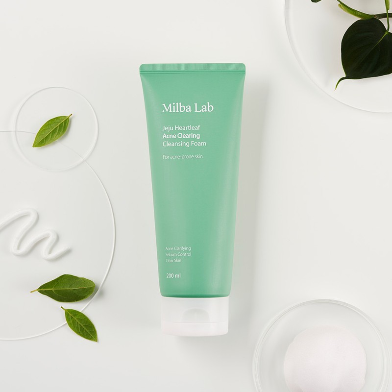 Milva Lab Jeju Houttuynia cordata Acne Relief Cleansing Foam 200ml