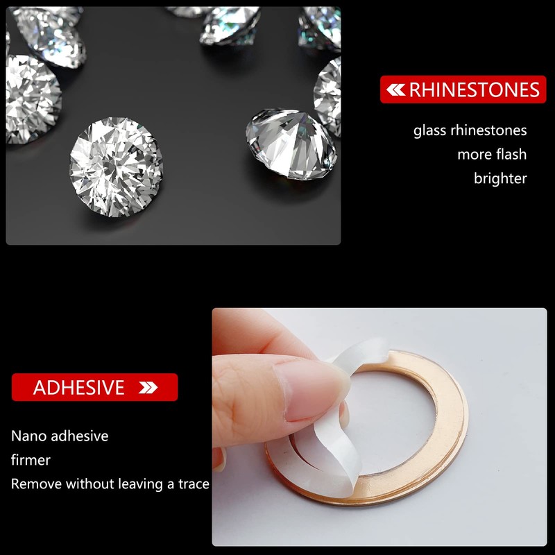 Murimt Bling Car Accessories for Wowen,Car Engine Start Stop Button