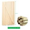 Bamboo Sticks, Pack of 50 Square Wooden Sticks, Bamboo Strips,