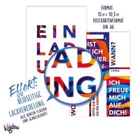 12 Elegant Birthday Invitation Cards with Envelope [Extra Stable] Invitation for All Celebrations | for Children, Teenagers and Adults (Elegant with Envelope)