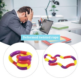 Pack of 10 Tuning Twister Hand Toys Tangles Autism Toy Tangle Fidget Toys Tangle Autism Toy Quiet Fidget Toy for Work or School - Hand Therapy Device