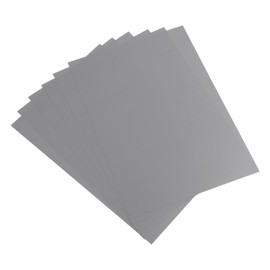 PATIKIL 12 Mil Clear PVC Binding Covers, 10 Pcs Front View Protector Un-Punched A4 Letter Size for Presentation, Report, Paper, Business Office Supply Document, Matte Grey