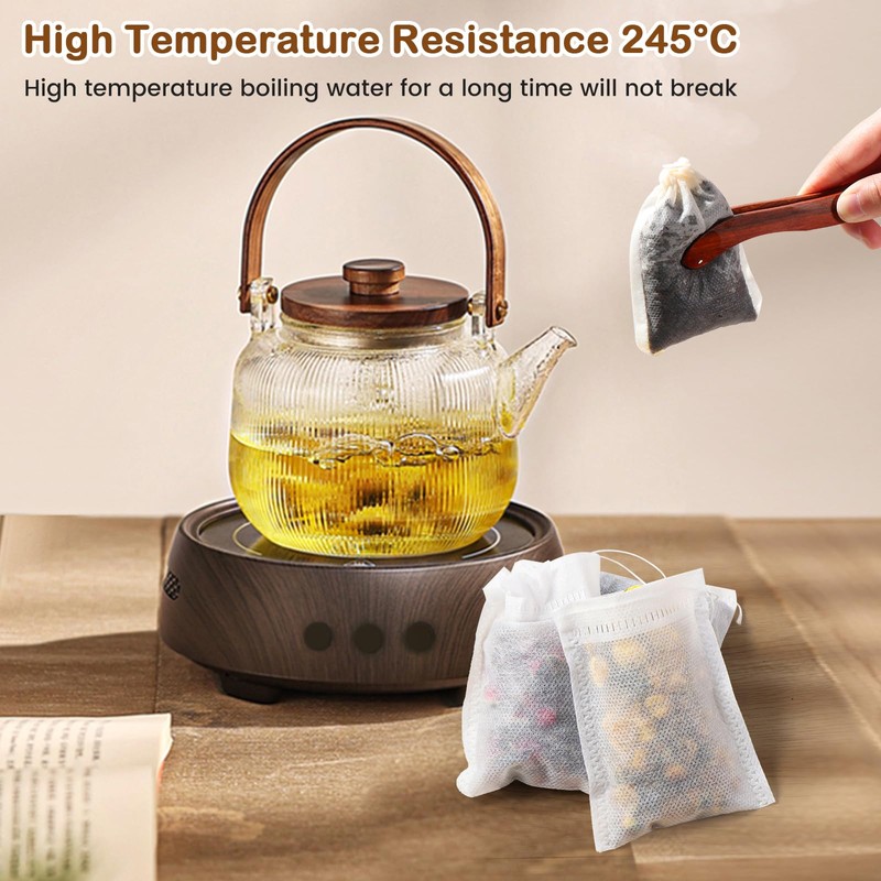 Diboniur Pack of 400 Tea Bags for Loose Tea Made