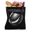 Watermelon 3D Wireframe - Vintage Melon Fruit Lover Tote Bag
